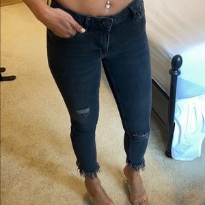 Free People frayed jeans